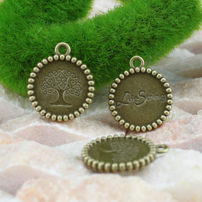 Alloy Tree of Life Charm 22mm for 18mm Round Base