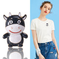 Enamel Cute Cow Brooch Cartoon Calf Animal Metal Pin view 2
