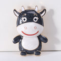 Enamel Cute Cow Brooch Cartoon Calf Animal Metal Pin view 6