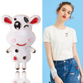 Enamel Cow Figure Brooch Decorative Metal Pin For Jackets And Lapels view 2