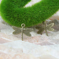 Dragonfly Metal Charms with Pierced Wings in Bronze and Silver Tones view 2