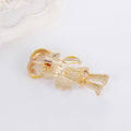 White Yellow Gold Tone Cat Enamel Metal Brooch Pin view 4