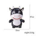 Enamel Cute Cow Brooch Cartoon Calf Animal Metal Pin view 5