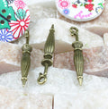 Closed Umbrella Metal Charm in 3 Finishes for Jewelry Crafts view 3