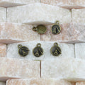 Mini Plate Cake Alloy Charm Pendant 8mm