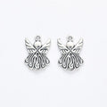 Flared Skirt Angel Charm Metal Pendant for Jewelry Making view 4