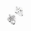 Curled Dragon Two Loop Connector in Multiple Metal Finishes for Jewelry Making view 6