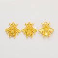 Detailed Bee Metal Pendant Charms in 10 Distinct Finishes view 11