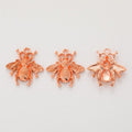 Detailed Bee Metal Pendant Charms in 10 Distinct Finishes view 7