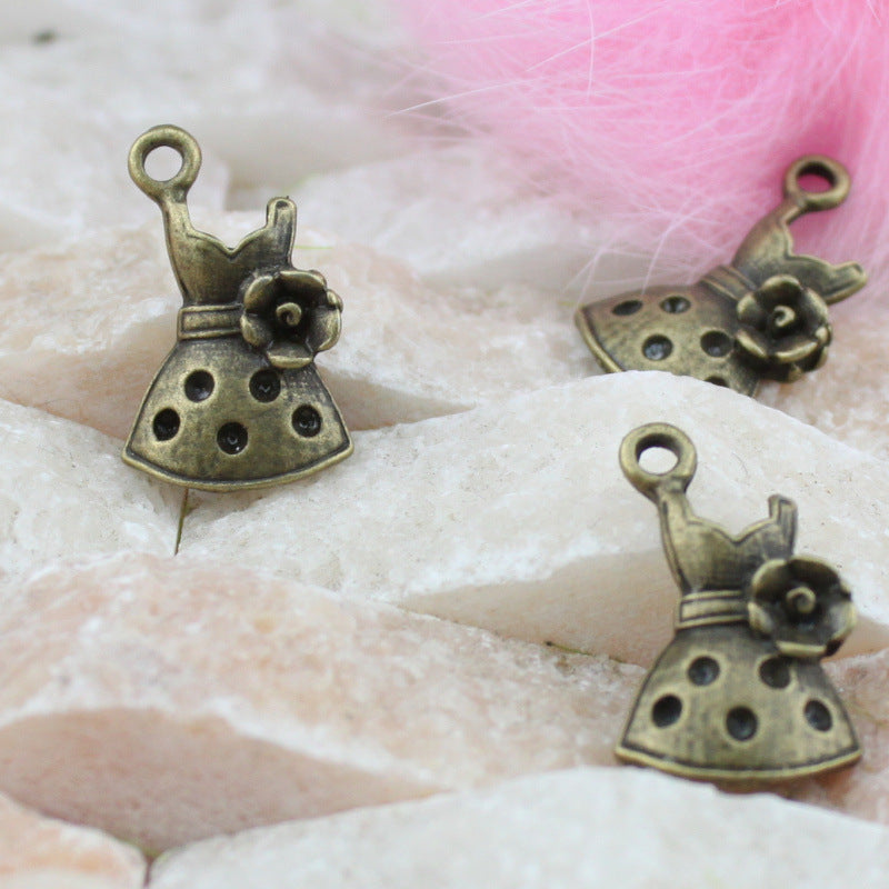 20x12mm Alloy Ballet Dress Charm Pendant