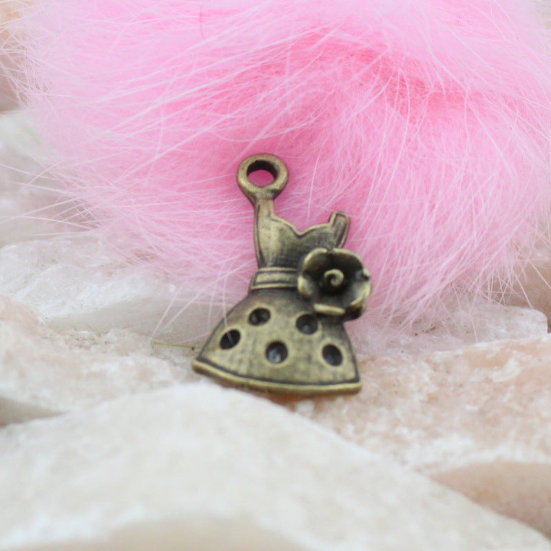 20x12mm Alloy Ballet Dress Charm Pendant