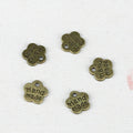 Handmade Flower Tag Metal Pendant Charm For Jewelry Making view 2