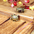 Vintage Ladybug Large Hole Alloy Bead 14x11mm