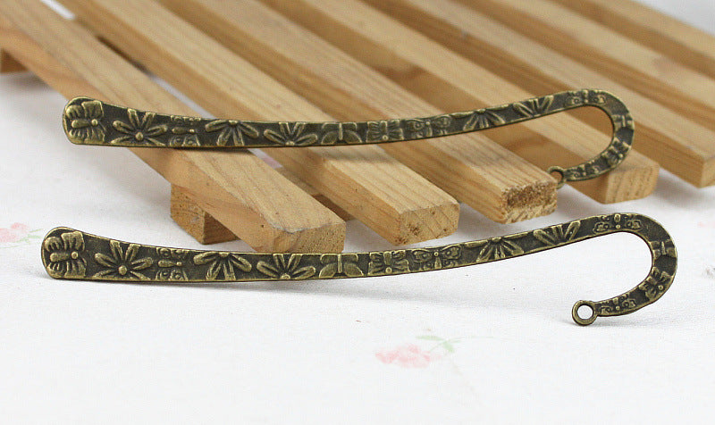 Vintage Butterfly Flower Bookmark Hair Stick Charm Finding 123x20mm