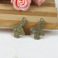 22x16mm Vintage Bean Sprout Girl Alloy Charm Pendant