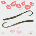 Slim Floral Pattern Metal Bookmark Blanks in Three Vintage Finishes view 4