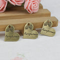 Vintage Heart Letter Alloy Pendant Charm