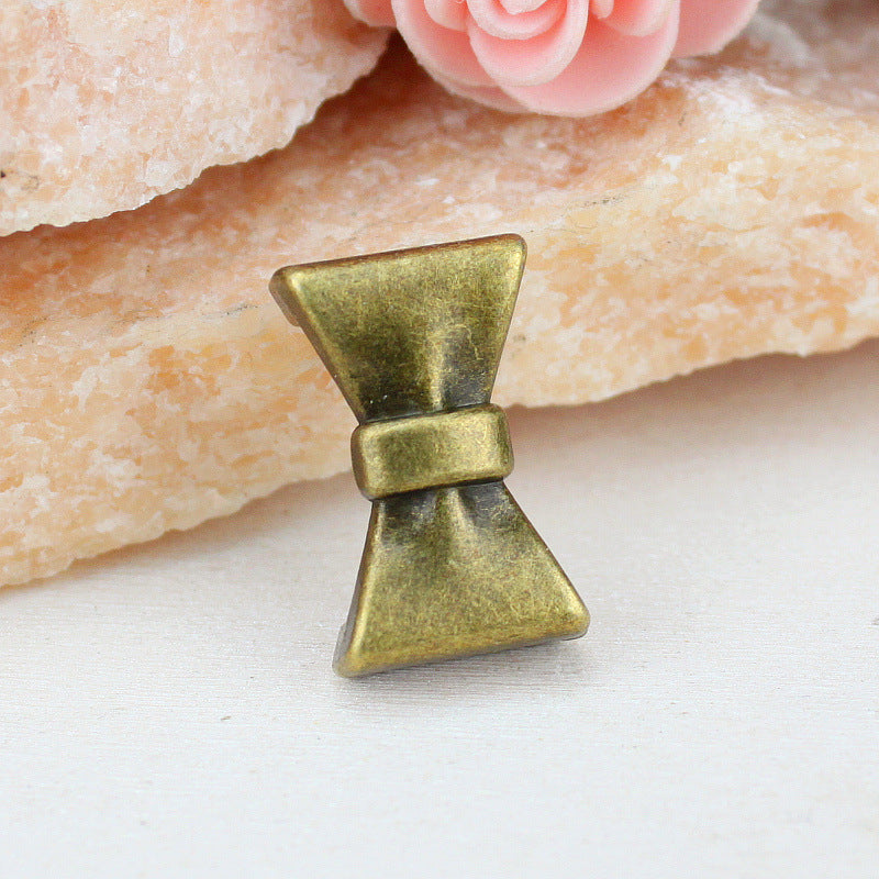 Butterfly Large Hole Alloy Bead for Leather Cord Bracelets 23x15mm