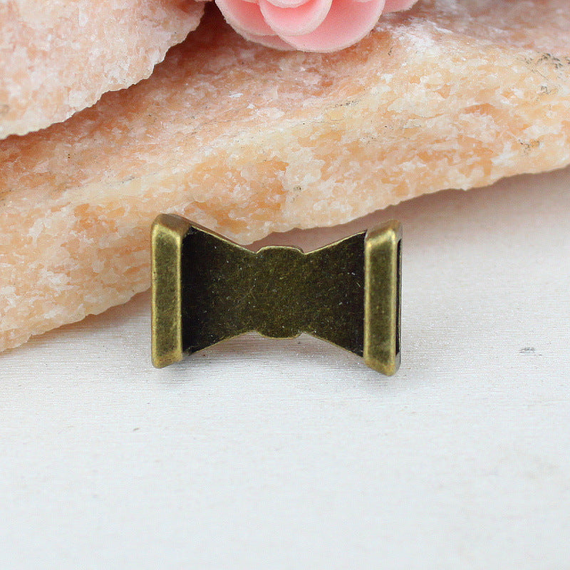 Butterfly Large Hole Alloy Bead for Leather Cord Bracelets 23x15mm