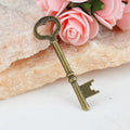 Heart Bow Skeleton Key Alloy Charm in 3 Metal Finishes view 2