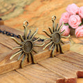 Sun Shaped Round Pendant Trays in Three Metal Finishes view 2