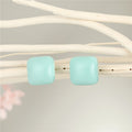 Acrylic Geometric Stud Earrings in Four Shape and Color Options view 3