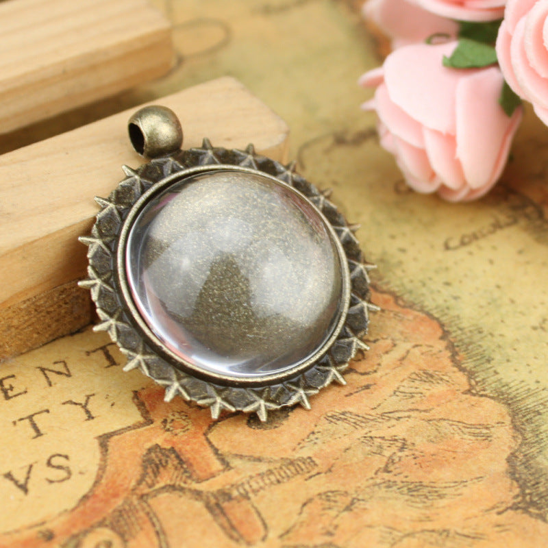 25mm Vintage Star Cabochon Tray Pendant Base