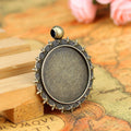 25mm Vintage Star Cabochon Tray Pendant Base