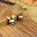 Sculpted Rabbit Metal Charm in 3 Finishes for Jewelry Crafts view 1