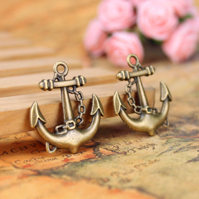 Nautical Anchor Zinc Alloy Charm Pendant 31x27mm