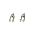 Gold Detachable Multi Wear Geometric Stud Earrings view 5