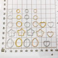 Black Heart and Star Metal Charms with 6 Listed Options view 4
