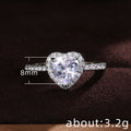 Heart-Shaped Halo Pave Ring In Four Stone And Finish Variants view 4