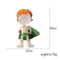 Cartoon Hero Figure Brooch With Bright Enamel Cape view 5