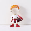 Cartoon Hero Figure Brooch With Bright Enamel Cape view 7