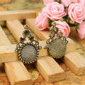 Round Vine Scroll Pendant Tray Jewelry Making Component view 3
