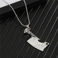 Silver Tone Barber Tool and Novelty Pendant Necklaces in Five Designs view 4