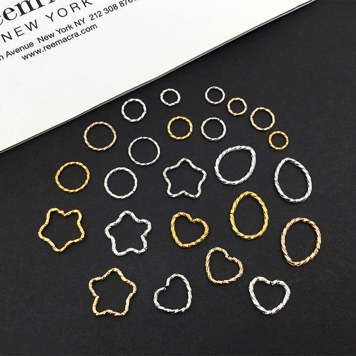 Black Heart and Star Metal Charms with 6 Listed Options