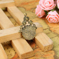 Round Vine Scroll Pendant Tray Jewelry Making Component view 2