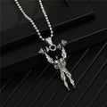 Silver Tone Fitness Athlete Pendant Necklaces in Six Designs view 7