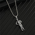 Silver Tone Fitness Athlete Pendant Necklaces in Six Designs view 8