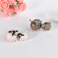 Black Silver Tone Flower Enamel Metal Brooch Pin for Jackets and Lapels view 5