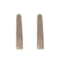 Crystal Curtain Tassel Earrings with Sparkling Stone Details view 5