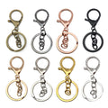 Metal Lobster Clasp Key Rings, 8 Finishes and 2 Connector Styles view 5