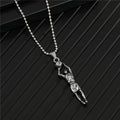 Silver Tone Fitness Athlete Pendant Necklaces in Six Designs view 3