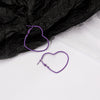Heart Pierced Hoops
