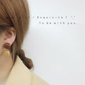 Two Tone Acetate Resin Double Ball Drop Stud Earrings view 4