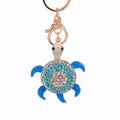 Rhinestone Sea Turtle Keychains Gold Clasp 5 Colors view 5