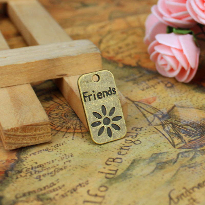 23x13mm Double-Sided Flower Charm Pendant