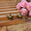 Heart Shaped Magic Lamp Metal Charm in Three Finishes view 3